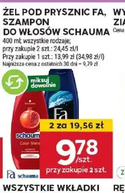 Stokrotka Zel pod prysznic Fa, szampon do włosów Schauma oferta