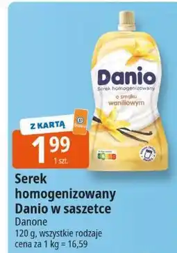 E.Leclerc Serek homogenizowany Danio w saszetce 120g Danone oferta