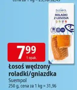 E.Leclerc Łosoś wędzony roladki/gniazdka Suempol oferta