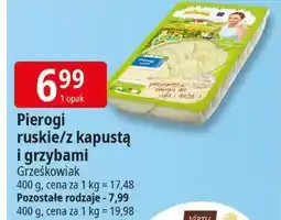 E.Leclerc Pierogi ruskie/z kapustą i grzybami Grześkowiak 400g oferta