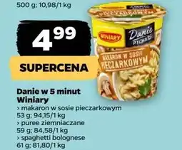 Netto Spaghetti bolognese Winiary Danie W 5 Minut oferta