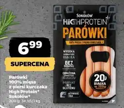 Netto Parówki z piersi kurczaka Sokołów High Protein oferta