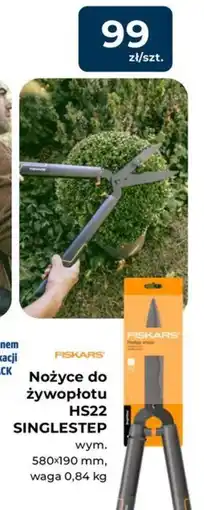 Mrówka Nożyce do żywopłotu HS22 SingleStep Fiskars oferta