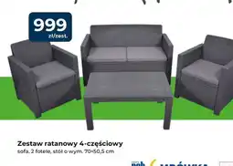 Mrówka Zestaw ratanowy 4-częściowy oferta