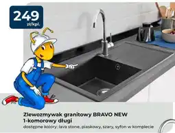Mrówka Zlewozmywak granitowy BRAVO NEW oferta