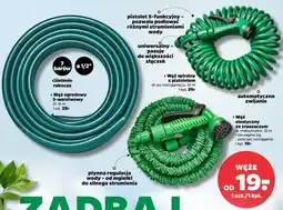 Netto Wąż ogrodowy elastyczny 5-15 m + końcówka zraszająca oferta