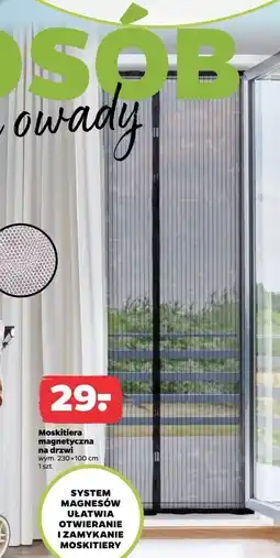 Netto Moskitiera drzwiowa z zamkiem magnetycznym 230 x 100 cm oferta