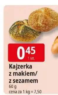 E.Leclerc Kajzerka z makiem/z sezamem 60g Leclerc oferta
