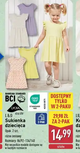 ALDI Sukienka dziecięca oferta