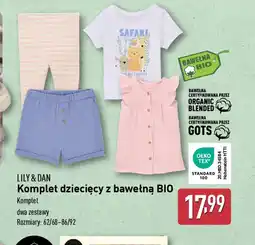ALDI Komplet dziecięcy z bawełną BIO Lily & Dan oferta
