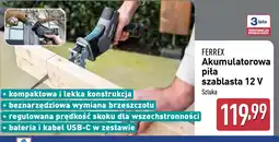 ALDI Akumulatorowa piła szablasta Ferrex oferta