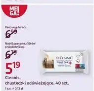 Rossmann Chusteczki antibacterial travel Cleanic oferta