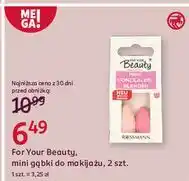 Rossmann Gąbki do makijążu mini For Your Beauty oferta