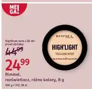 Rossmann Rozświetlacz 002 Rimmel High'light oferta