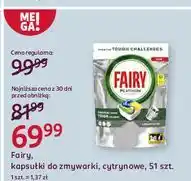 Rossmann Tabletki do zmywarek lemon Fairy Platinum oferta