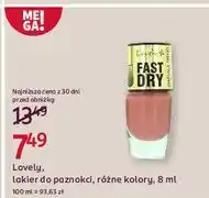 Rossmann Lakier do paznokci nr 1 Lovely Fast Dry oferta