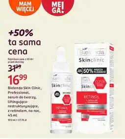Rossmann Serum liftingująco-restrukturyzujące retinol Bielenda Skin Clinic Professional oferta