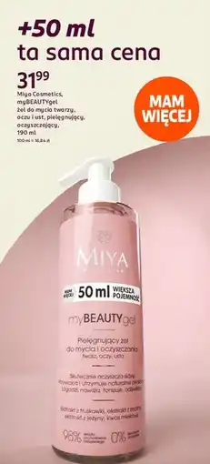 Rossmann Żel do mycia twarzy Miya My Beauty Gel oferta