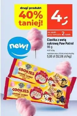 Dealz Ciastka z nadzieniem o smaku waty cukrowej i strzelającym cukrem psi patrol Spin Master oferta