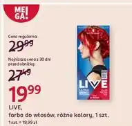 Rossmann Farba do w艂os贸w real red 35 Schwarzkopf Live Intense Colour oferta