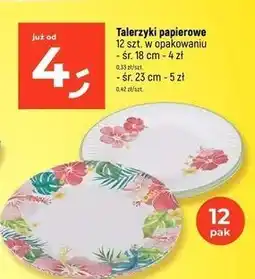 Dealz Talerze papierowe 23 cm oferta