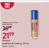 Rossmann Podkład spf 20 nr 102 light nude Rimmel Match Perfection oferta