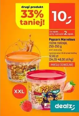 Dealz Popcorn słodzony Marvelous oferta