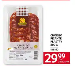 Selgros Chorizo picante plastry oferta