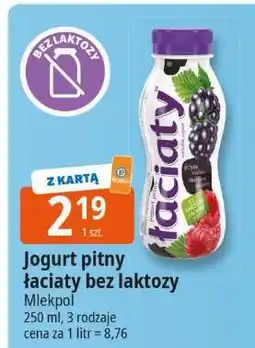 E.Leclerc Jogurt pitny łaciaty bez laktozy Mlekpol oferta