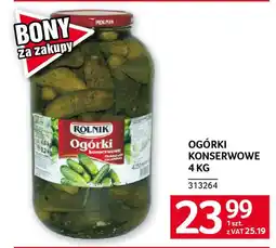 Selgros Ogórki konserwowe oferta