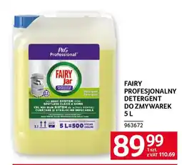 Selgros Fairy profesjonalny detergent do zmywarek oferta