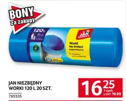 Selgros Jan niezbędny worki 120 l oferta