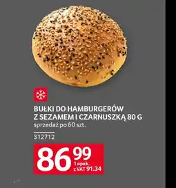 Selgros Bułki do hamburgerów z sezamem i czarnuszką oferta