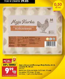 Biedronka Jaja z chowu ściółkowego Moja Kurka, kl. A, rozmiar M oferta