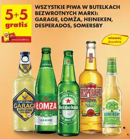 Biedronka Wszystkie piwa w butelkach bezwrotnych marki: Garage, Łomża itp. oferta