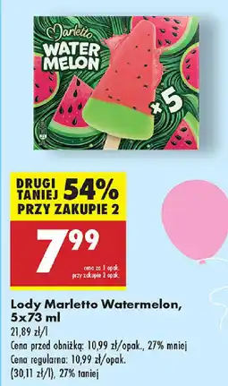 Biedronka Lody Marletto Watermelon oferta