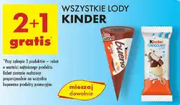 Biedronka Wszystkie lody Kinder oferta