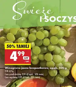 Biedronka Winogrono jasne bezpestkowe oferta