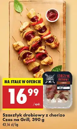 Biedronka Szaszłyk drobiowy z chorizo Czas na Grill oferta