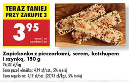 Biedronka Zapiekanka z pieczarkami, serem, ketchupem i szynką oferta