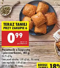 Biedronka Pasztecik z kapustą i pieczarkami oferta