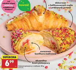Biedronka Croissant pistacjowy z malinami oferta