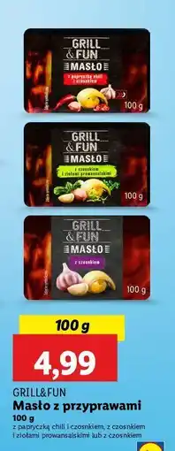 Lidl Masło z czosnkiem Grill and fun oferta
