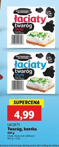 Lidl Twaróg chudy Łaciaty oferta