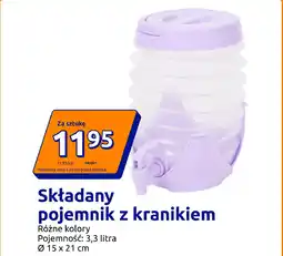 Action Składany pojemnik z kranikiem oferta