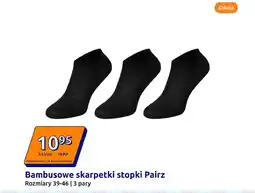 Action Bambusowe skarpetki stopki Pairz oferta