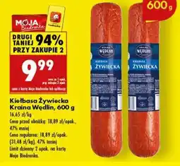 Biedronka Kiełbasa Żywiecka Kraina Wędlin 600 g oferta