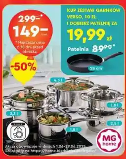 Biedronka Zestaw garnków VERSO, 10 el oferta