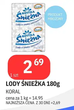 E.Leclerc Lód śmietankowy Koral Kostka Śnieżna oferta
