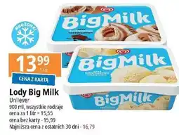 E.Leclerc Lody śmietankowo-waniliowe Algida Big Milk oferta